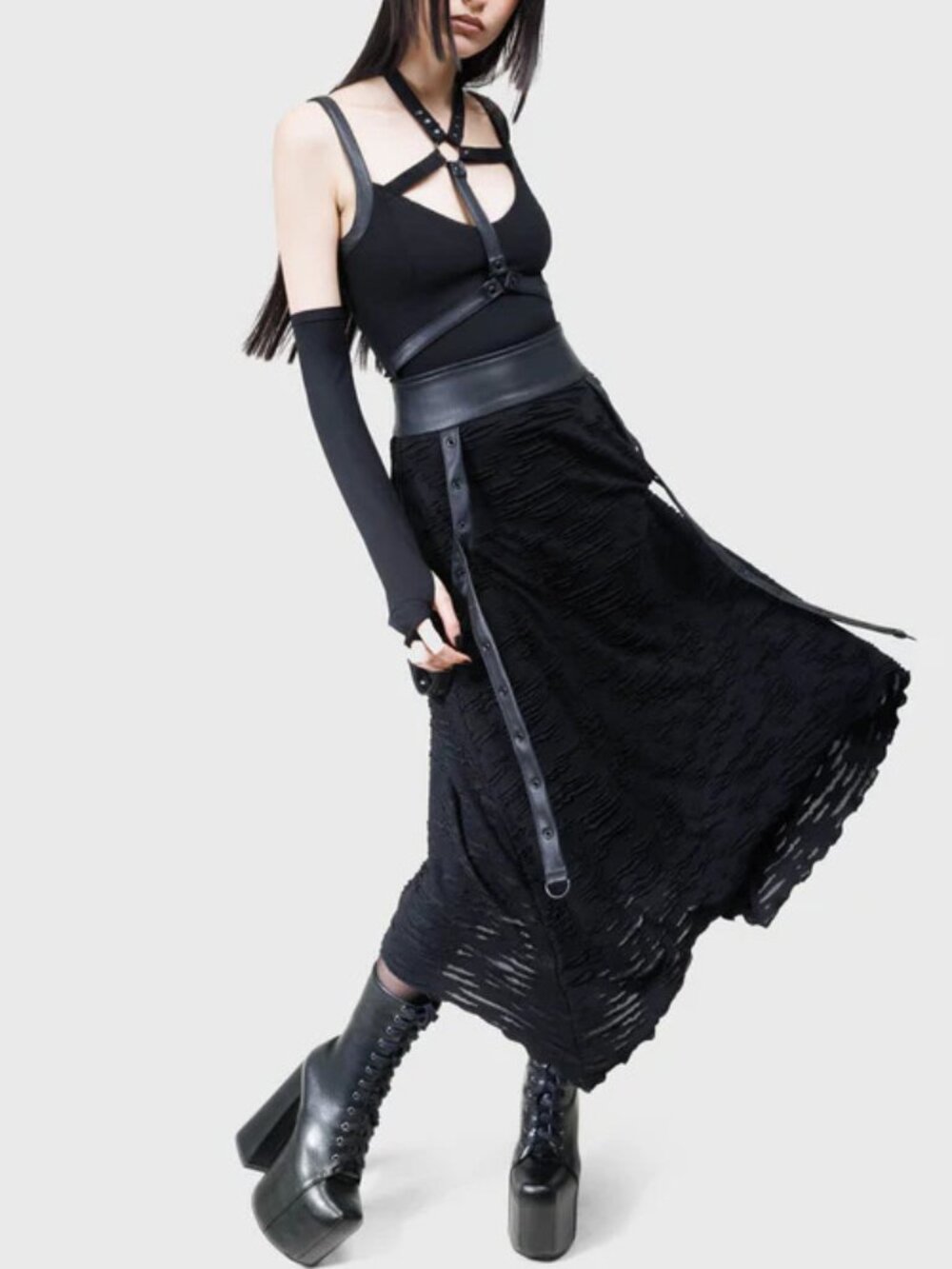 Killstar KIHILIST Gloomara Skirt Size Small
